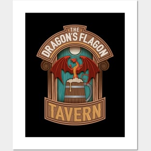 The Dragon's Flagon Tavern Dungeons and Dragons Posters and Art